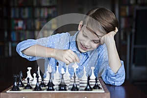 Chess player, smart boy.