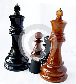 Chess and playing bones