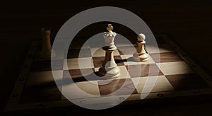 Chess Strategy and Shadows - Dramatic Endgame Composition