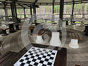 Chess table in the park