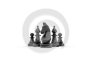 Chess team building strategy - kight, bishops and pawns