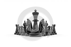 Chess team building strategy - King`s leadership