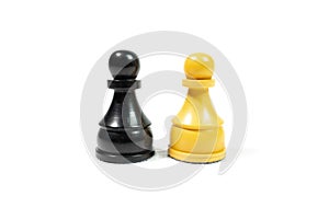 Chess on a white background