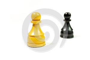 Chess on a white background