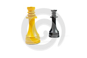 Chess on a white background