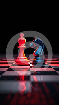 Chessboard battleground USA and China clash in a strategic match
