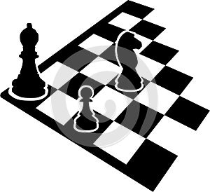 Scacchiera scacchi icone 