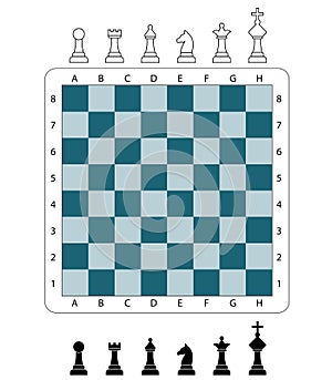 a chessboard with chess pieces