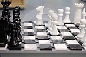 Chessboard with figures of large size