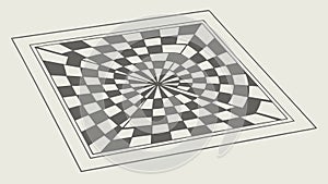 Chessboard Floor Perspective Vector Illustration, vector design Generative AI