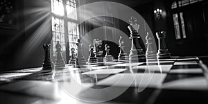 Chessboard game strategy competition victory