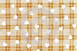 Chessboard pattern fabric in vintage tone