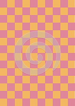 Chessboard retro groovy 70s 90s texture background