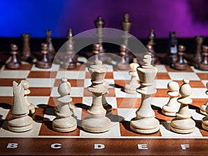 Chessborard with chess