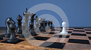 Chessmen Courage And Demonstration Of Power