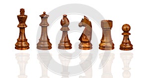 Chessmen Isolated on White