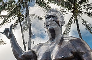 Chest of Hamana Kalili in Polynesian Cultural Center in Laie, Oahu, Hawaii, USA