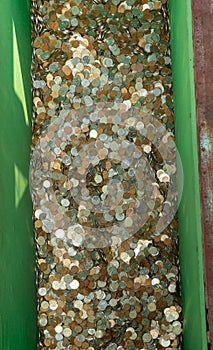 Chest with Russian coins