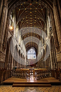 Chester Cathedral interior, England