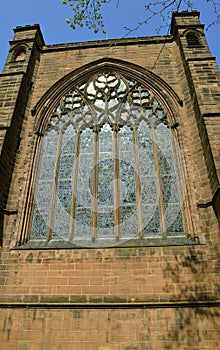 Chester cathedral stain glass window