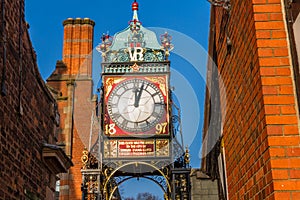 Chester, England, The Eastgate Clock, landscape