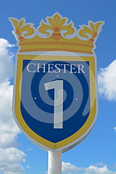 Chester race course sign