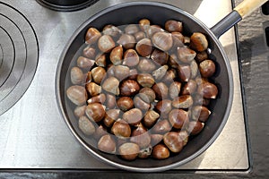 Chestnuts in the frying pan