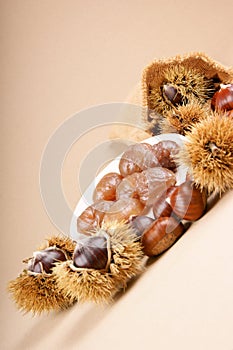 Chestnuts and marron glace photo