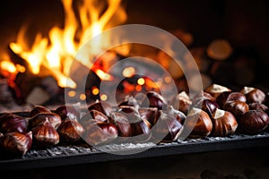 chestnuts roasting on an open fire