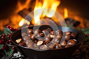 chestnuts roasting on an open fire