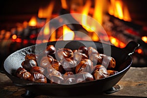 chestnuts roasting on an open fire