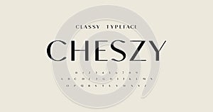 Cheszy Elegant and luxury alphabet letters font