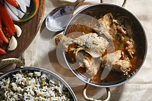 Chettinad chicken preparation from India