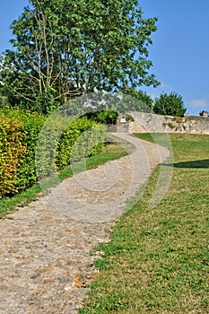 Chevreuse, France - april 3 2017 : picturesque path