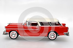 Chevrolet 1955 metal scale toy car