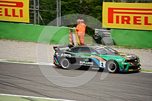 Chevrolet Camaro GT4 car racing at Monza