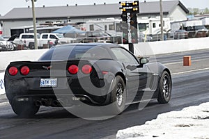 Chevrolet corvette ready to start