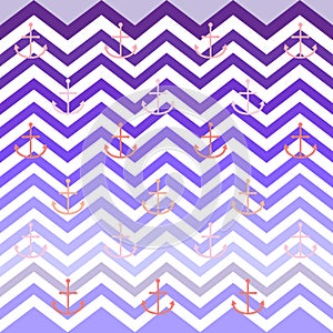 Chevron anchor preppy wallpaper pattern