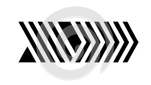 Chevron arrow pattern, directional progress movement, vector design Generative AI