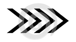 Chevron arrow sequence, symbolizing progress and forward movement. vector design Generative AI