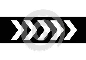 Chevron arrows pattern isolated on white background