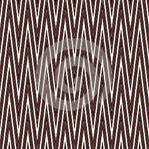 Chevron diagonal stripes seamless pattern with classic geometric ornament. Outline zigzag lines wallpaper.