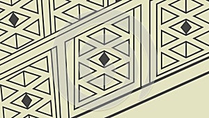 Chevron Geometric Pattern with Triangle Elements, vector design Generative AI