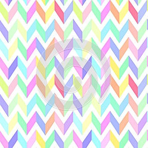 Chevron pastel colorful pattern seamless