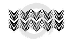 Chevron Pattern Black Minimalist Geometric Stylish Background Element, vector design Generative AI