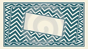 Chevron Pattern Frame, Dynamic Geometric Border with Space, vector design Generative AI