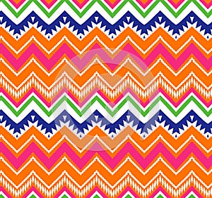 Chevron pattern seamless arrows geometric design colorful yellow pink green blue