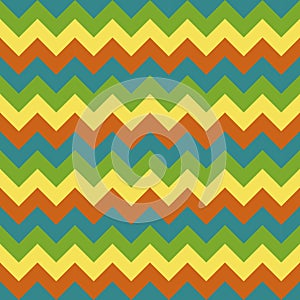 Chevron pattern seamless vector arrows geometric design colorful orange yellow blue green