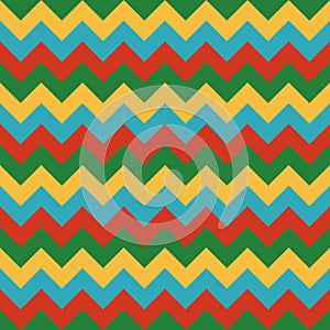 Chevron pattern seamless vector arrows geometric design colorful yellow red green sky blue