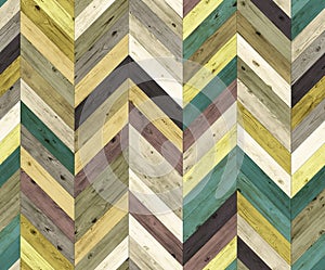 Chevron random color natural parquet seamless floor texture photo